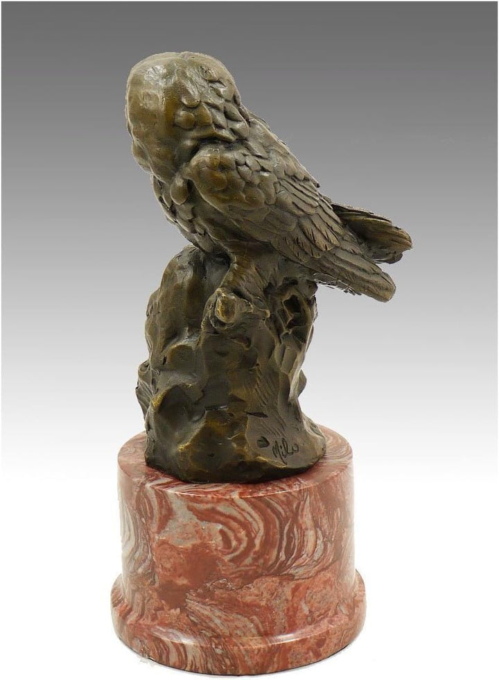 Kunst & Ambiente - Tierskulptur aus Bronze - Zwei Eulen - signiert von Milo - Eule in Bronze - Eulen