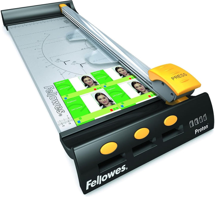 Fellowes Heimbüro Rollenschneidemaschine Proton A3 schwarz/metallic 10 Blätter 420mm grau, 10 Blätte