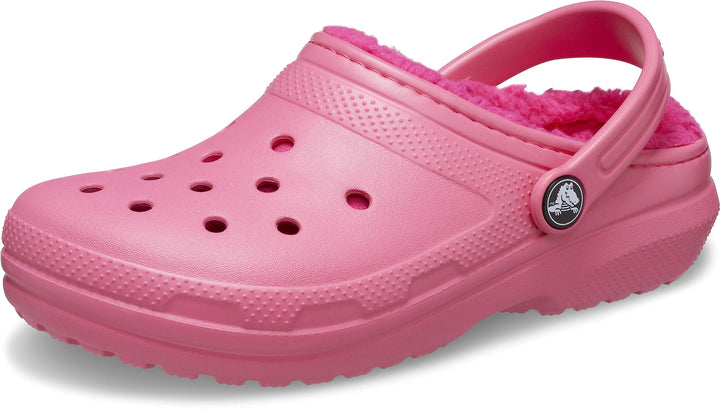 Crocs Unisex Kinder Classic Lined Clogs | Fuzzy SlippersHolzschuh 30 EU Hyper Pink, 30 EU Hyper Pink