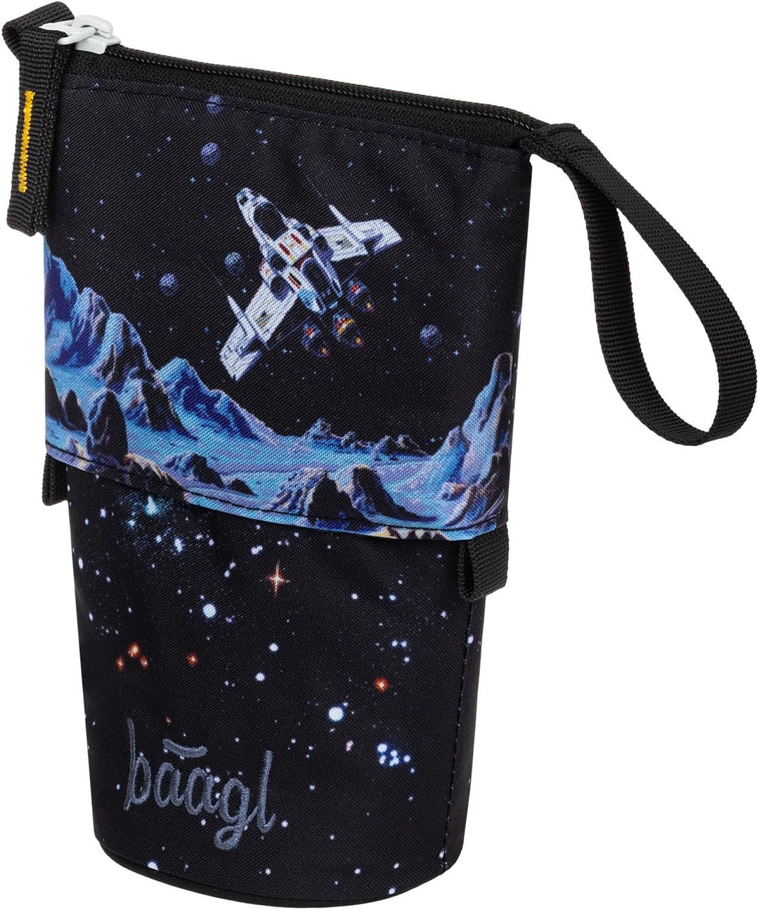 Baagl Federmäppchen Schulmäppchen Schreibwaren Jungen - Pixel Space | Dieses robuste Stifteetui für
