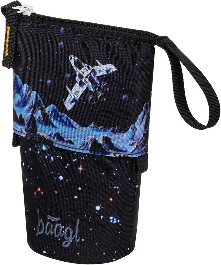 Baagl Federmäppchen Schulmäppchen Schreibwaren Jungen - Pixel Space | Dieses robuste Stifteetui für