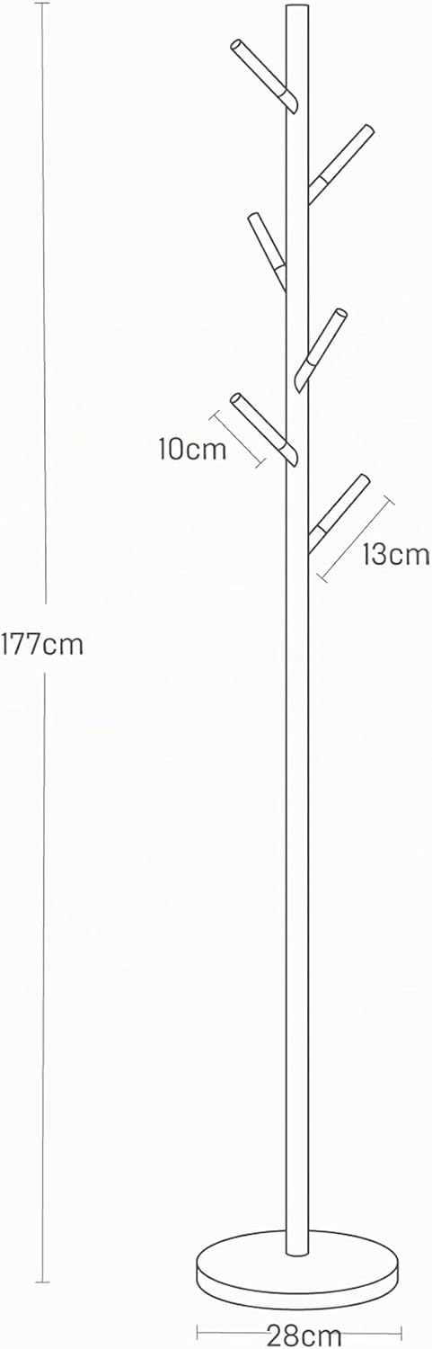 Plain Pole Hanger - white Weiss Single, Weiss Single