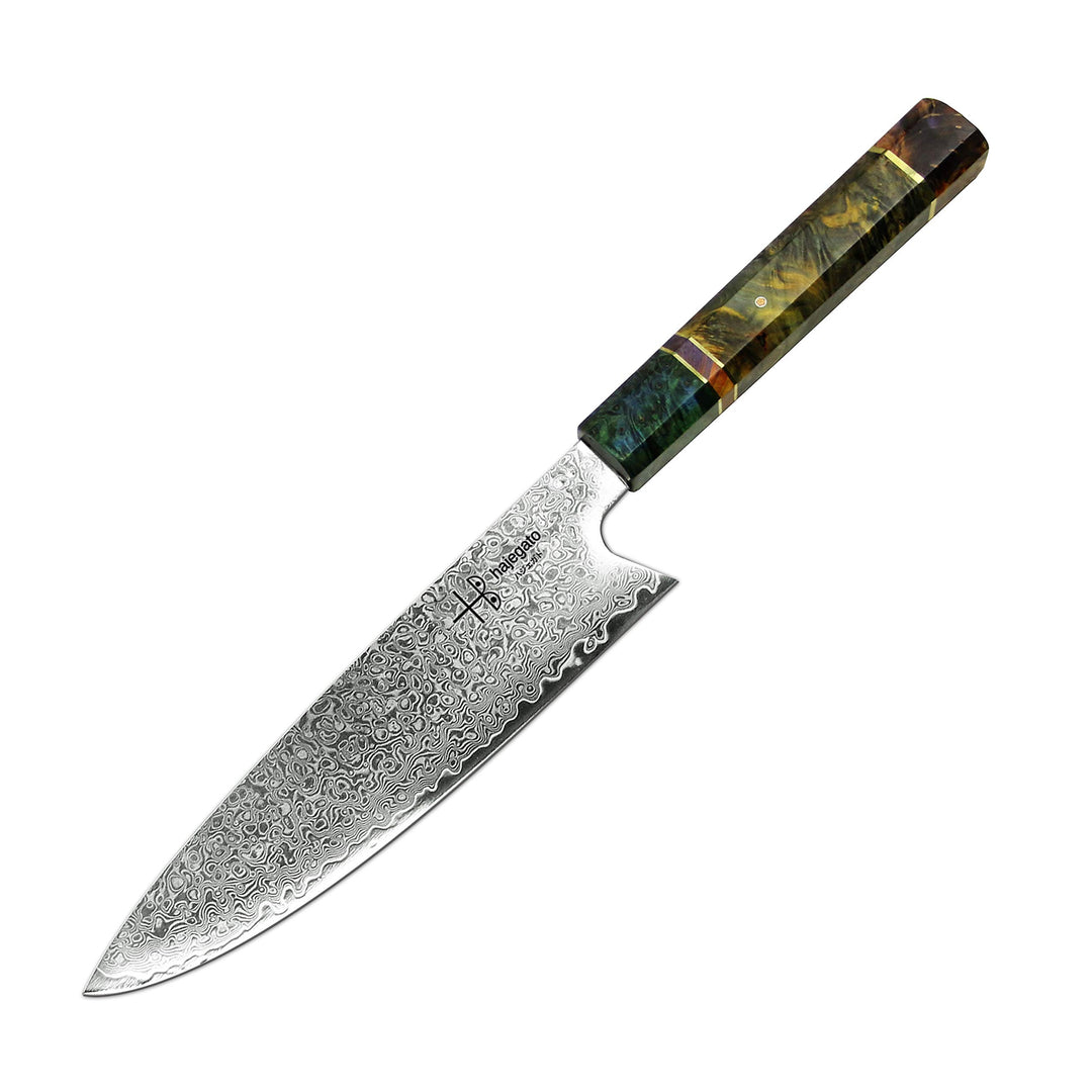 Hajegato Damastmesser Küchenmesser Einzigartiges Griff Kochmesser Profi Messer Japanisches Messer Vg