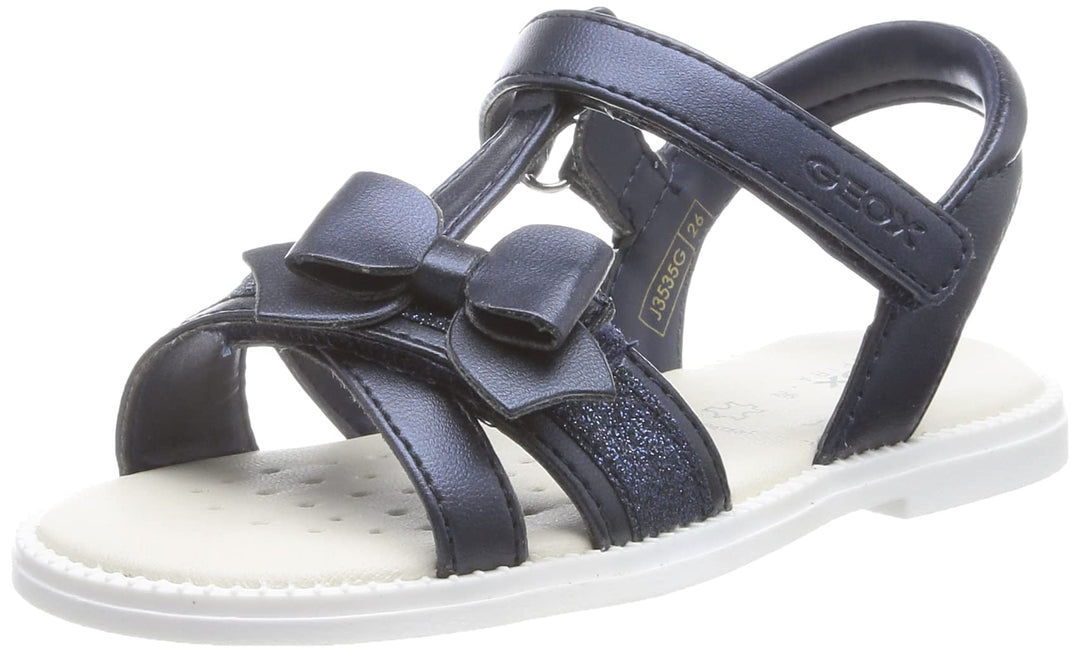 Geox Mädchen J Sandal Karly GirlSandal 24 EU Navy, 24 EU Navy