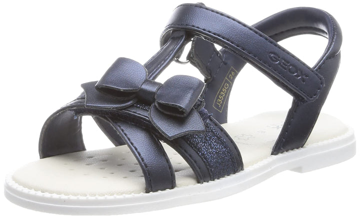 Geox Mädchen J Sandal Karly GirlSandal 24 EU Navy, 24 EU Navy