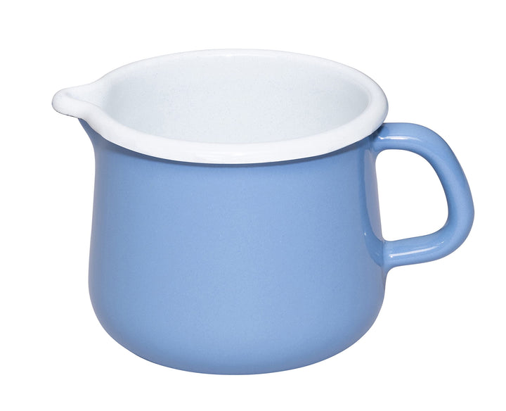 Riess Classic Nature Blue Schnabeltopf aus Emaille hergestellt, für alle Herdarten geeignet, Durchme