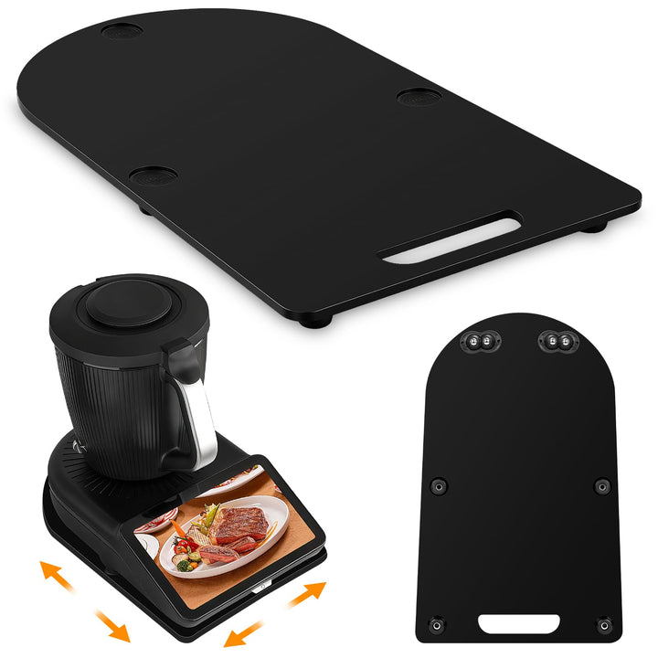SelfTek Gleitbrett für Thermomix TM7 Zubehör, Wiegepalette kompatibel mit Thermomix TM7 mit 360° rol