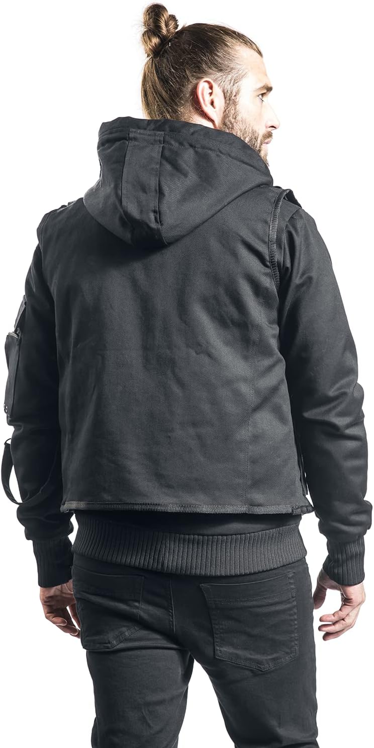 Heartless Malachi Jacket Männer Winterjacke schwarz L 100% Baumwolle Gothic