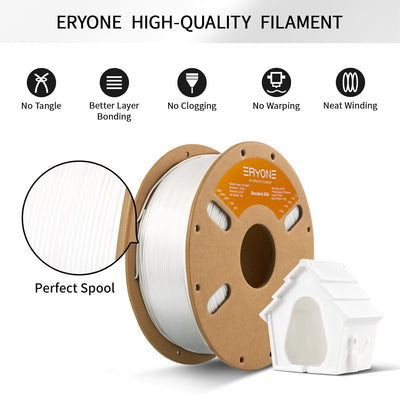 ERYONE Filament ASA 1.75mm +/- 0.03mm, ASA 3D Printer Filament Perfect for Printing Outdoor Function