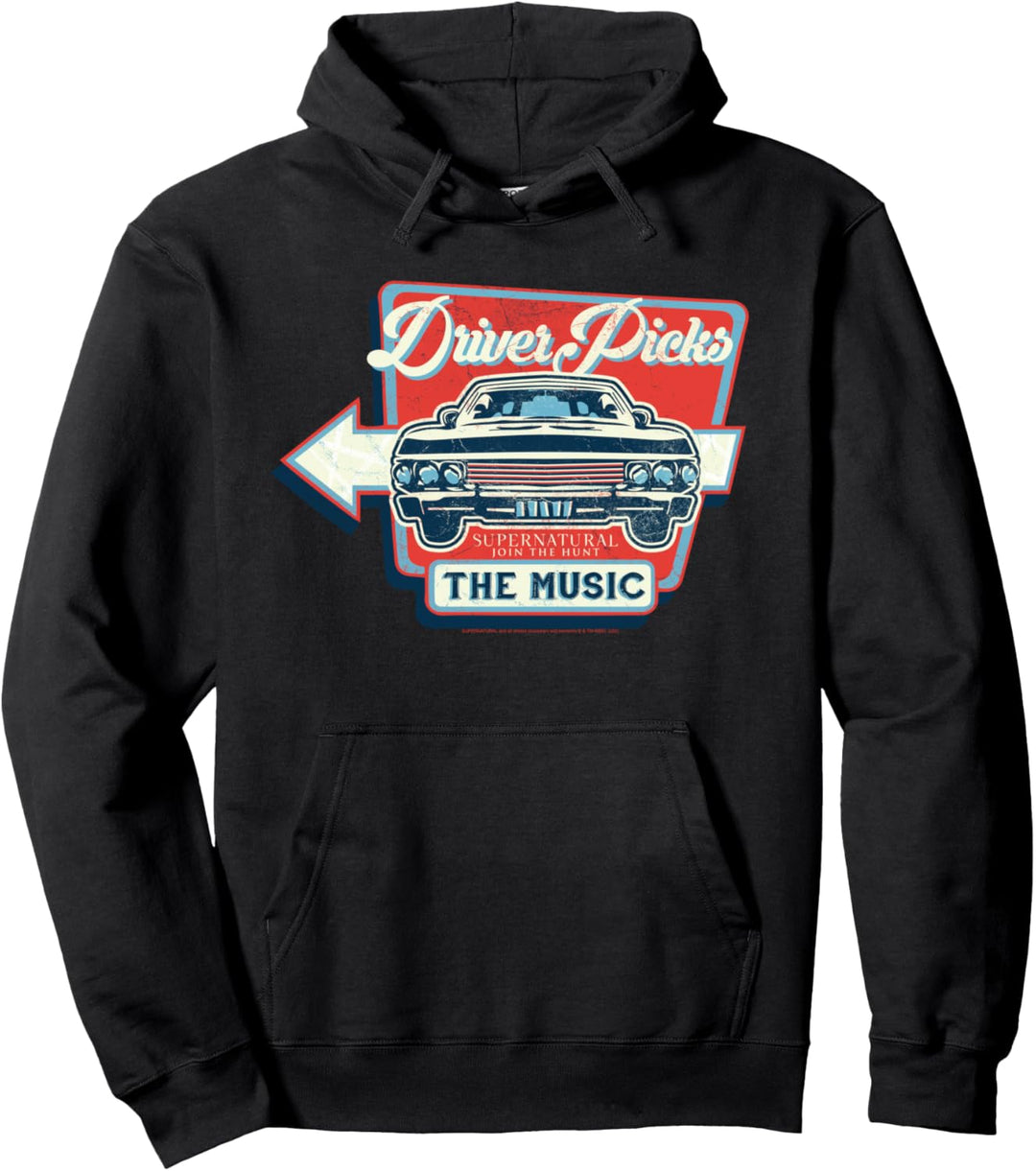 Supernatural Driver Picks The Music Pullover Hoodie