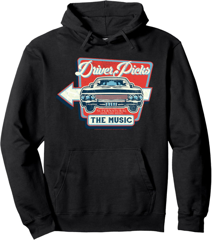 Supernatural Driver Picks The Music Pullover Hoodie