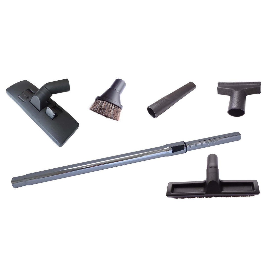 Hossi's Wholesale Staubsaugerrohr, Polsterdüse, Saugpinsel, Fugendüse & Hartbodendüse im Set kompati