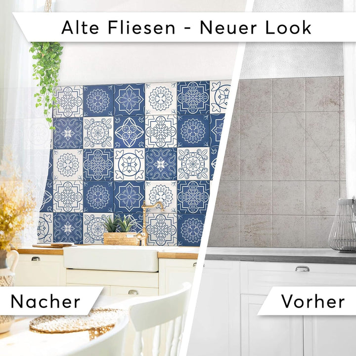 CREATISTO Klebefliesen Stickerfliesen Fliesenfolie - Stylische Sticker Aufkleber für Fliesen I Klebe