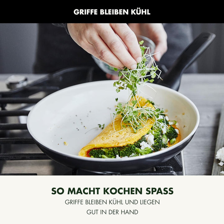 GreenPan Rio Gesunde Antihaft-Keramik Bratpfanne 26 cm, PFAS-frei, Stay-Cool-Griff, Backofenfest bis