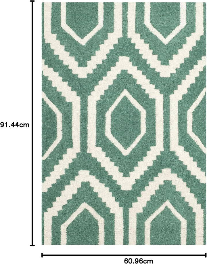 SAFAVIEH Zeitgenössische Teppich für Wohnzimmer, Esszimmer, Schlafzimmer - Chatham Collection, Kurze