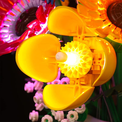 LocoLee Led Licht Set Kompatibel mit Lego Wildblumenstrauss-Set, Led Beleuchtungs Set Compatible wit