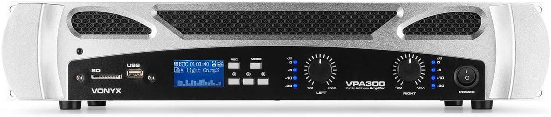 Vonyx VPA300 Verstärker 2x 150 W mit Bluetooth und MP3-Player