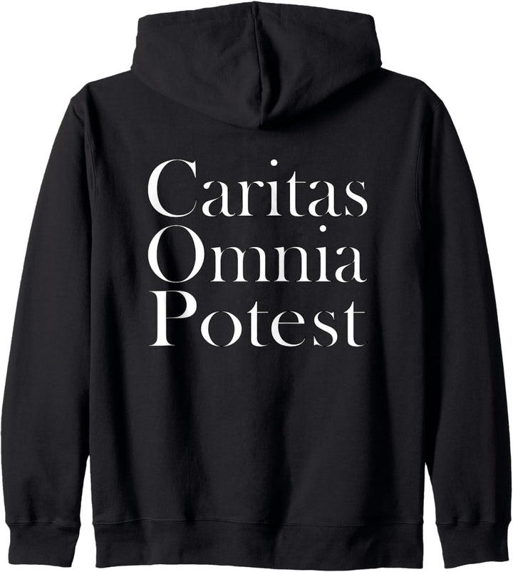 Caritas omnia potest - Liebe vermag alles - Latein, Lehrer Kapuzenjacke