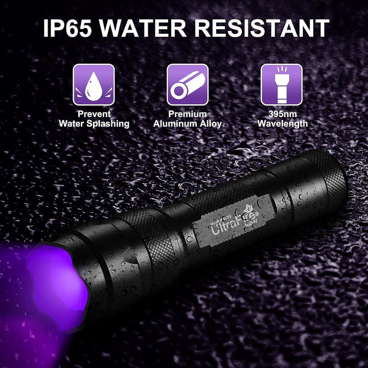 ULTRAFIRE UV Taschenlampe 395-405nm Zoomable Schwarzlicht Mini LED Taschenlampe Einstellbarer Fokus
