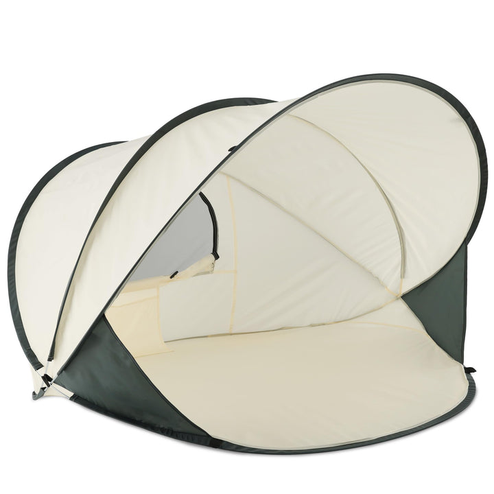 Deryan Strandmuschel Pop Up Strandzelt XXL - Strandzelt für Erwachsen, Kinder und Baby - 2-4 Persone