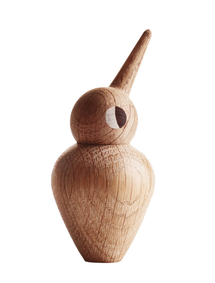 Architectmade Bird Holzvogel klein, Eiche Natur H x Ø 7,5x4,4cm, Eiche Natur