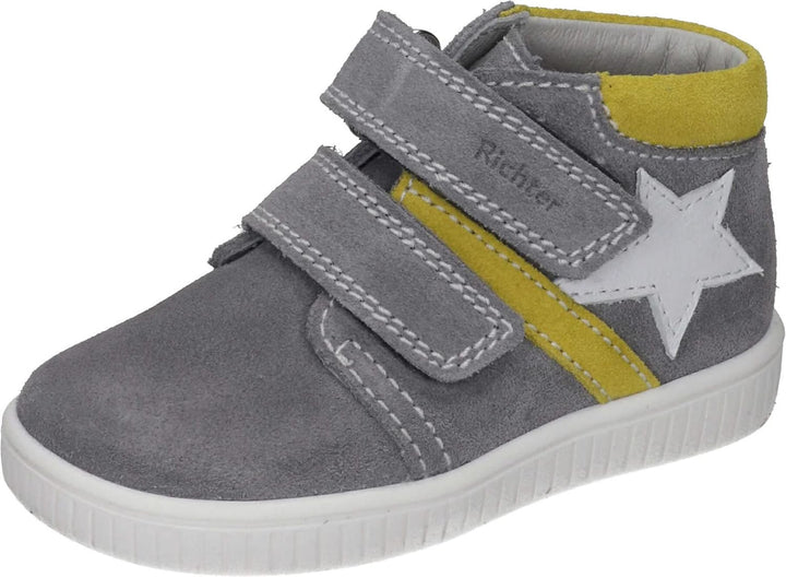 Richter Kinderschuhe Jungen Valentin Sneaker 22 EU Stone Pineapple Whit, 22 EU Stone Pineapple Whit