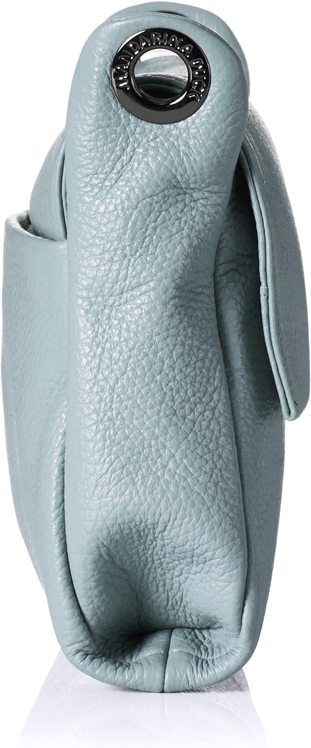 Mandarina Duck Damen Mellow Leather Umhängetasche 23x18x3 (L x H x W) Gargoyle, 23x18x3 (L x H x W)