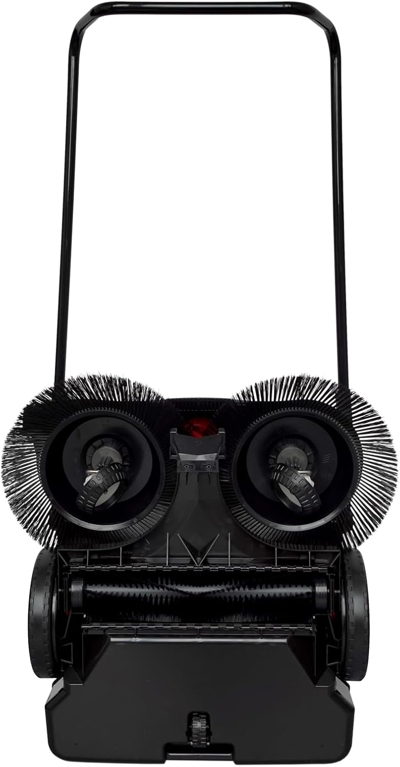 haaga Akku Handkehrmaschine 677 Plus (rot/schwarz, für mittlere bis grosse Flächen 2.000 m², 40 Lite