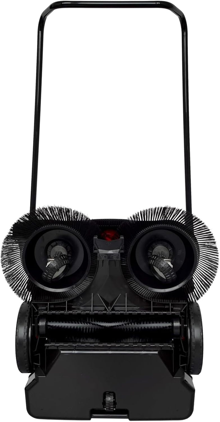 haaga Akku Handkehrmaschine 677 Plus (rot/schwarz, für mittlere bis grosse Flächen 2.000 m², 40 Lite