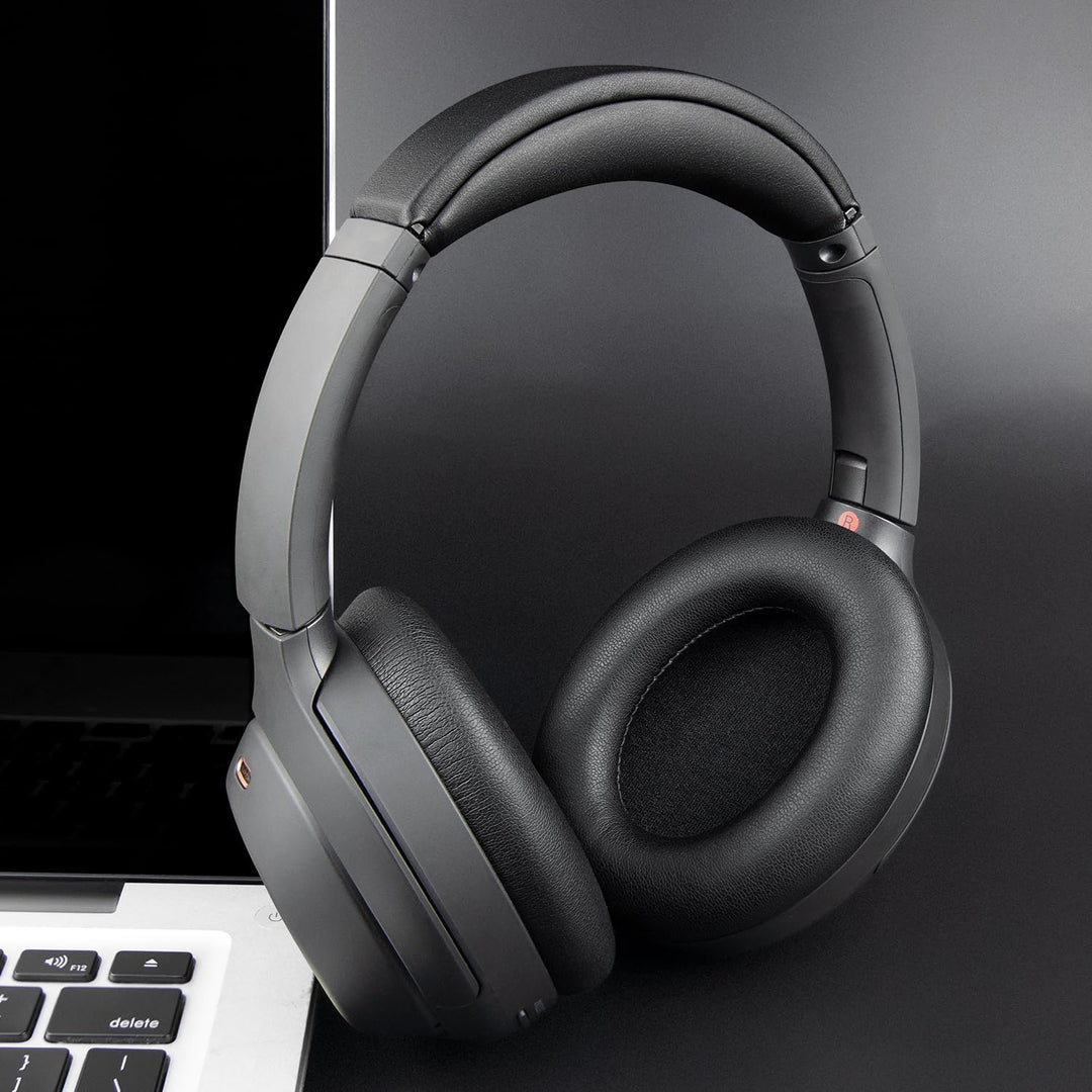 SOULWIT Ohrpolster Polster + Kopfband Stirnband Headband, Ersatz kit für Sony WH-1000XM4 (WH1000XM4)