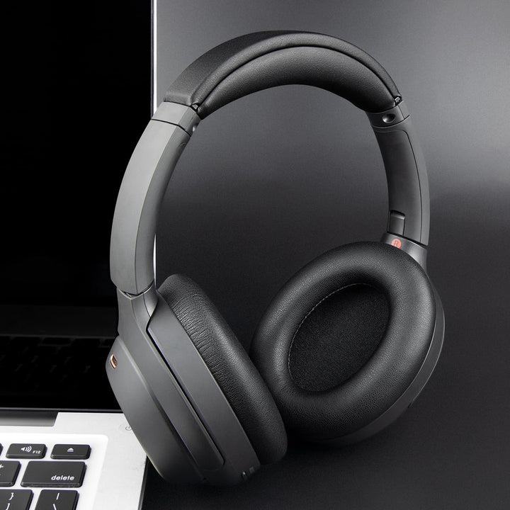 SOULWIT Ohrpolster Polster + Kopfband Stirnband Headband, Ersatz kit für Sony WH-1000XM4 (WH1000XM4)