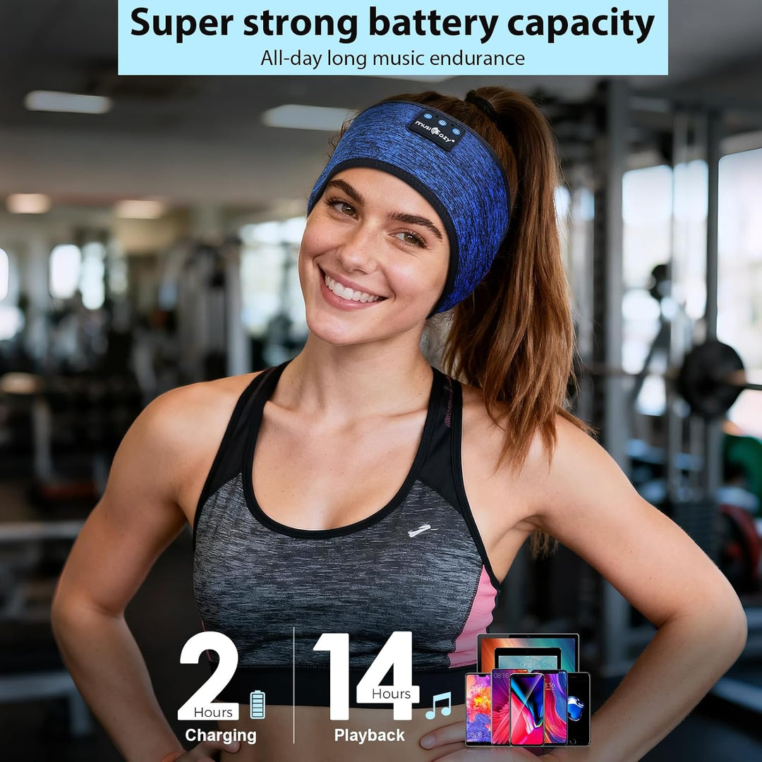 MUSICOZY Schlafkopfhörer Bluetooth 5.4, Bequem &amp; Ultraleicht Stirnband kopfhörer zum Schlafen mit Hi