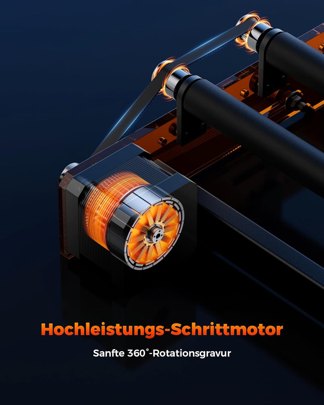 ACMER M3 Laser Rotary Roller,6-164 mm Gravurdurchmesser,370mm Gravurlänge, Laser-Rotationswalze komp