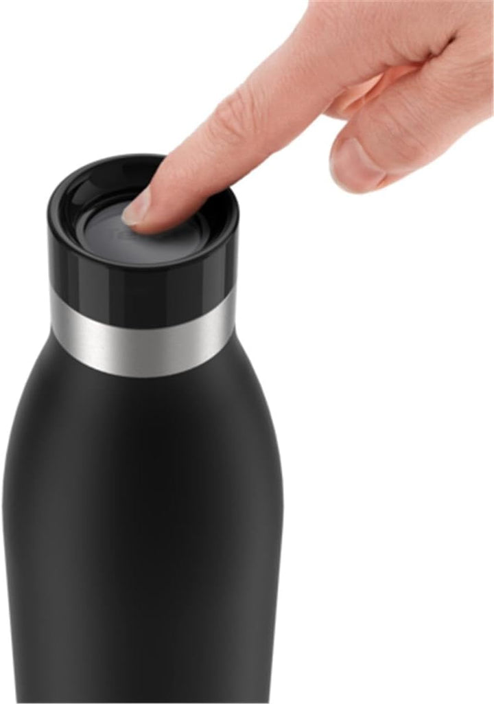 Tefal N3110910 Bluedrop Thermoflasche, 0.7 L, schwarz