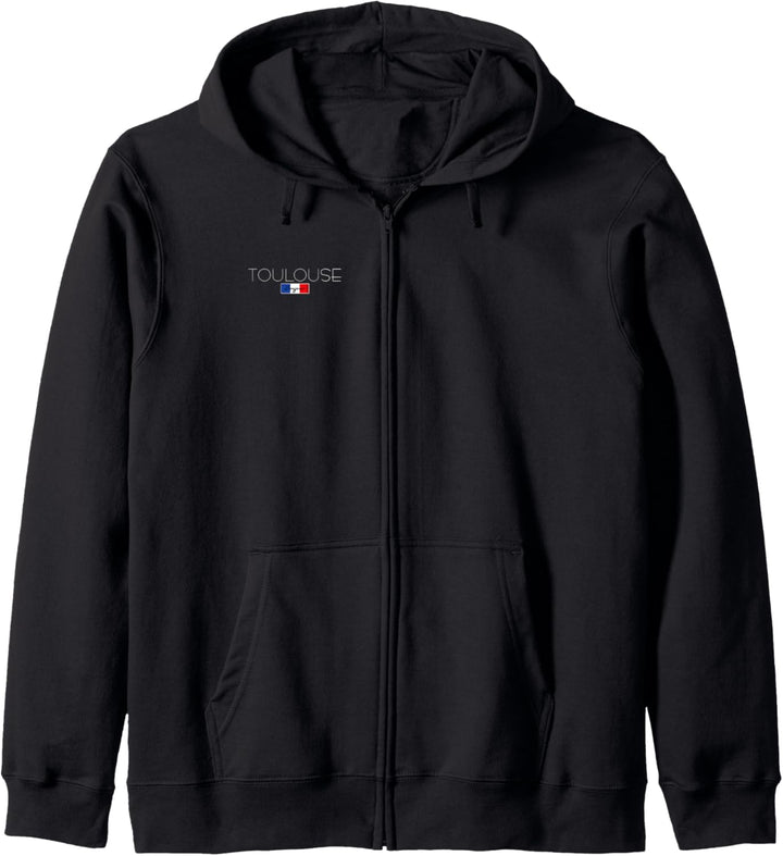 TOULOUSE FRANKREICH URLAUB SOMMER PARTY WEISSE SCHRIFT Kapuzenjacke