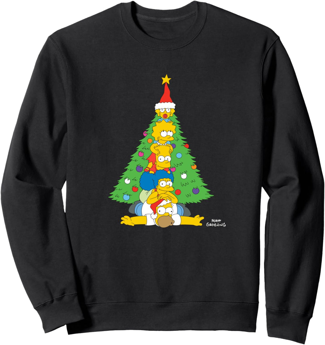 The Simpsons Family Christmas Tree Holiday Sweatshirt