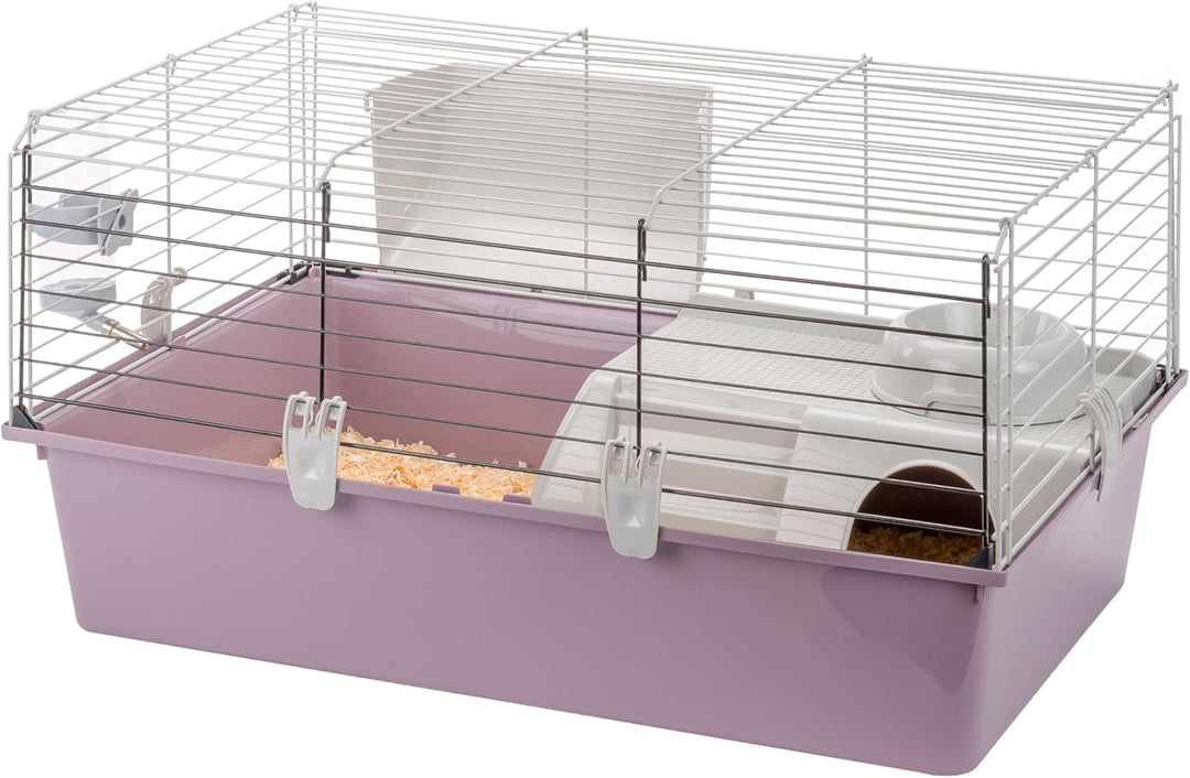 Ferplast Meerschweinchenkäfig, Kleintierkäfig, CAVIE 15 Kleintierzubehör inklusive, 70 x 47 x h 38 c