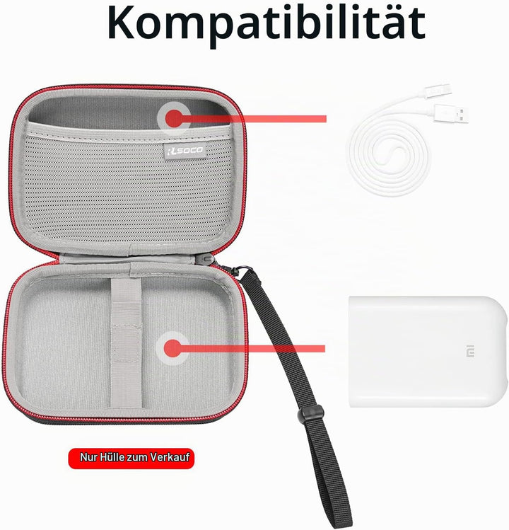 Tasche für Liene Pearl K100 Mini Fotodrucker | RLSOCO Reiseschutztasche für Liene Pearl K100 2x3 Min