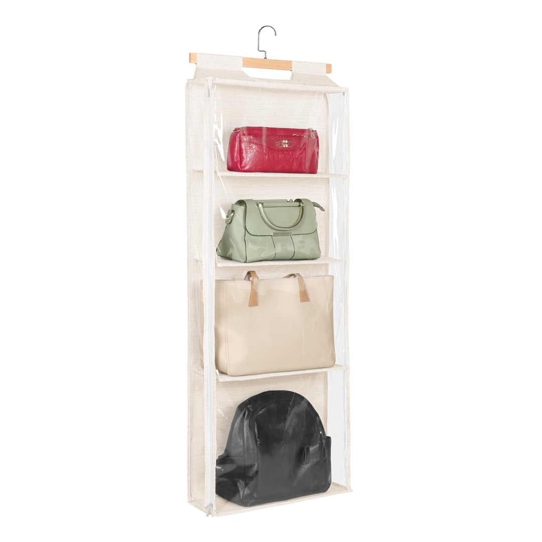 Syeeiex Hängend Handtaschen Aufbewahrung Organizer Mit zips, Kleiderschrank Organizer für Geldbörsen
