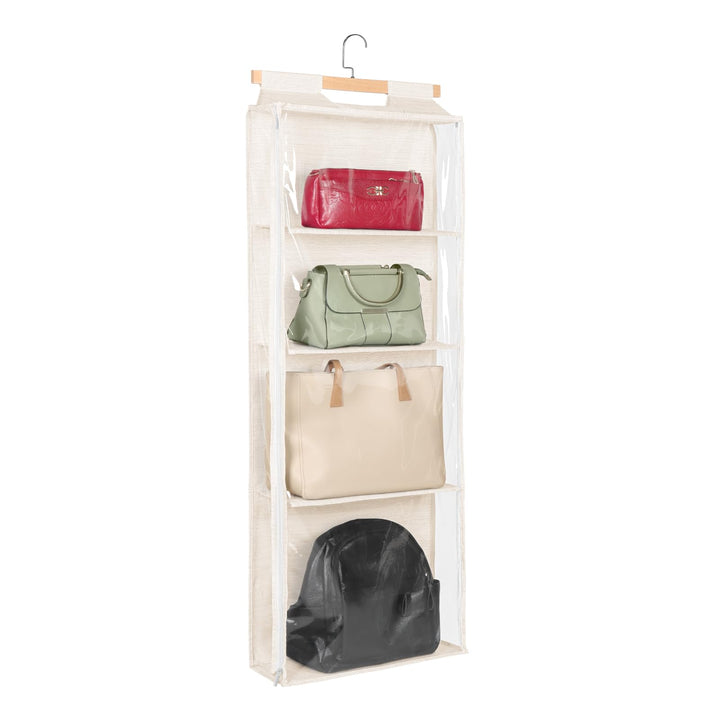 Syeeiex Hängend Handtaschen Aufbewahrung Organizer Mit zips, Kleiderschrank Organizer für Geldbörsen
