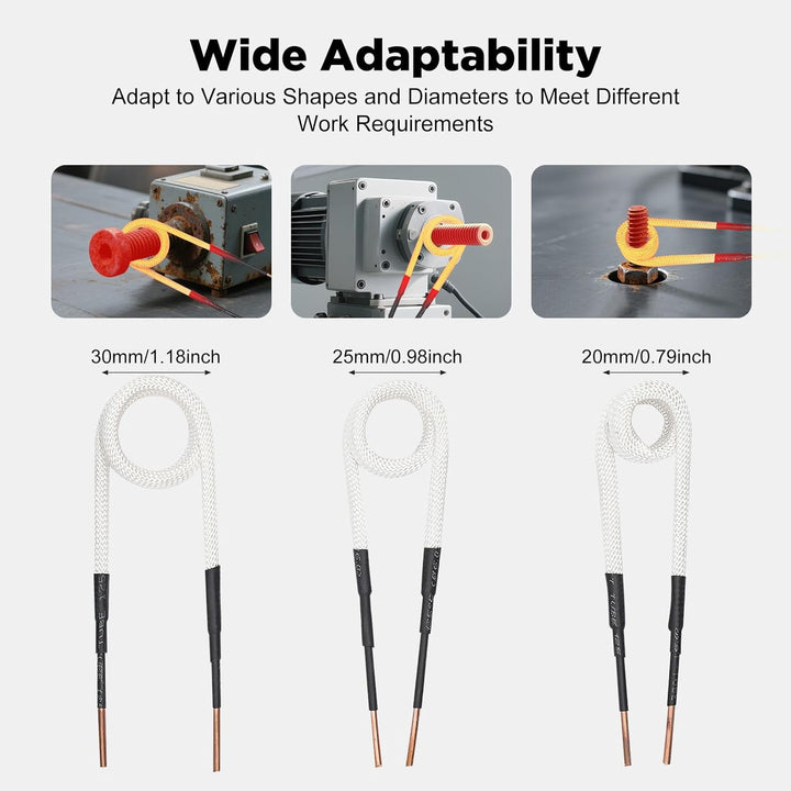 1000W Magnetische Induktionsheizung,220V Schraubenlöser,Handheld Flameless Magnetisches Induktionshe