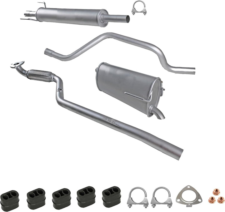 FERROZ EXPORT Ersatz für Auspuff Opel Meriva A 1.6 i 16 V, Baujahr 2003-2005 Komplette Auspuffanlage