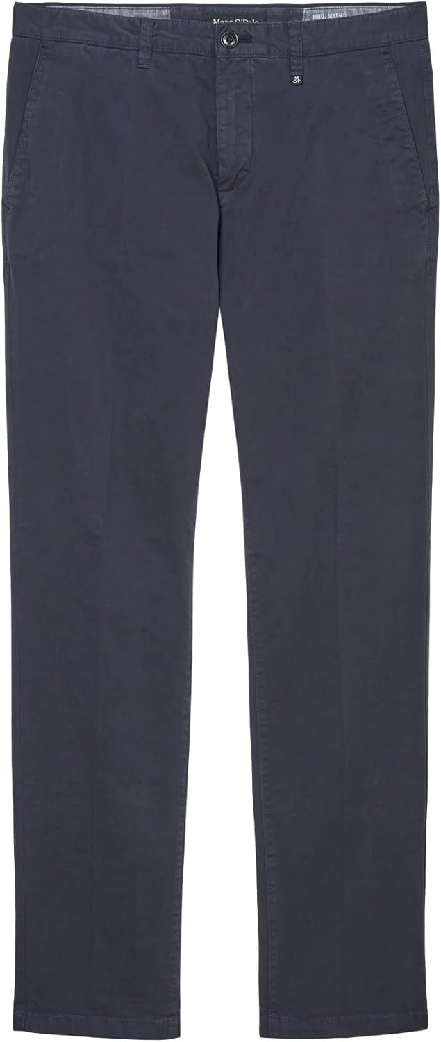 Marc OߴPolo Herren Chinohose mit Stretch-Anteil Slim Fit 30W / 32L Blau (810), 30W / 32L Blau (810)