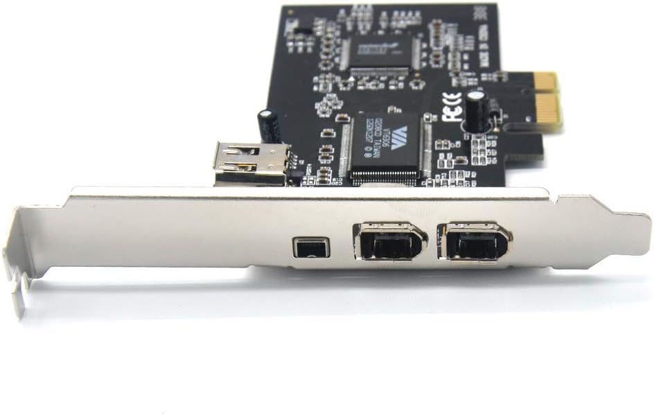 Padarsey PCIe 3 Ports 1394A Firewire Erweiterungskarte, PCI Express (1x) auf externe IEEE 1394 Adapt
