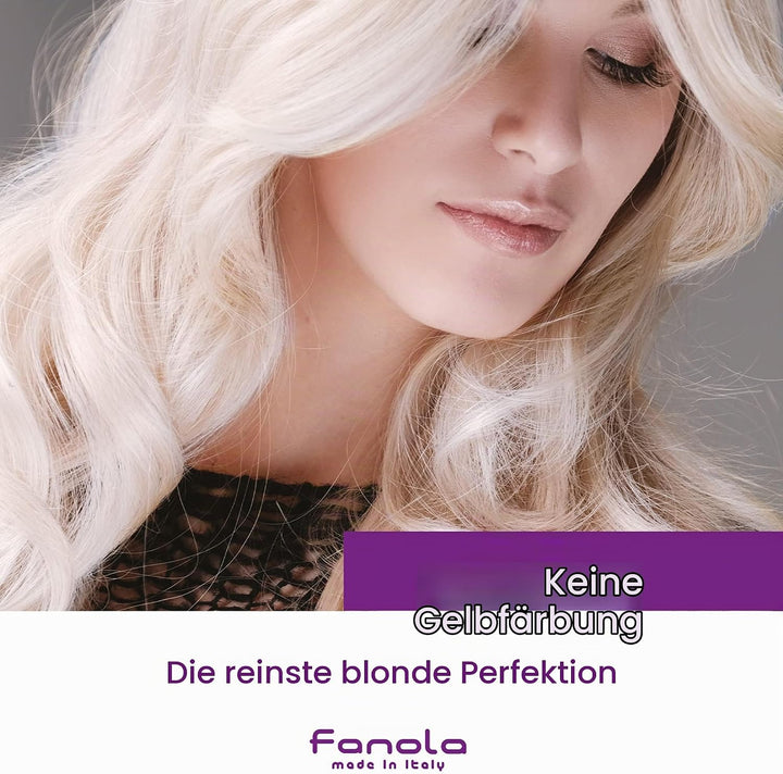 Fanola No Yellow Anti-Gelb-Shampoo + Nutri Care Conditioner - 2000 ml Single, Single