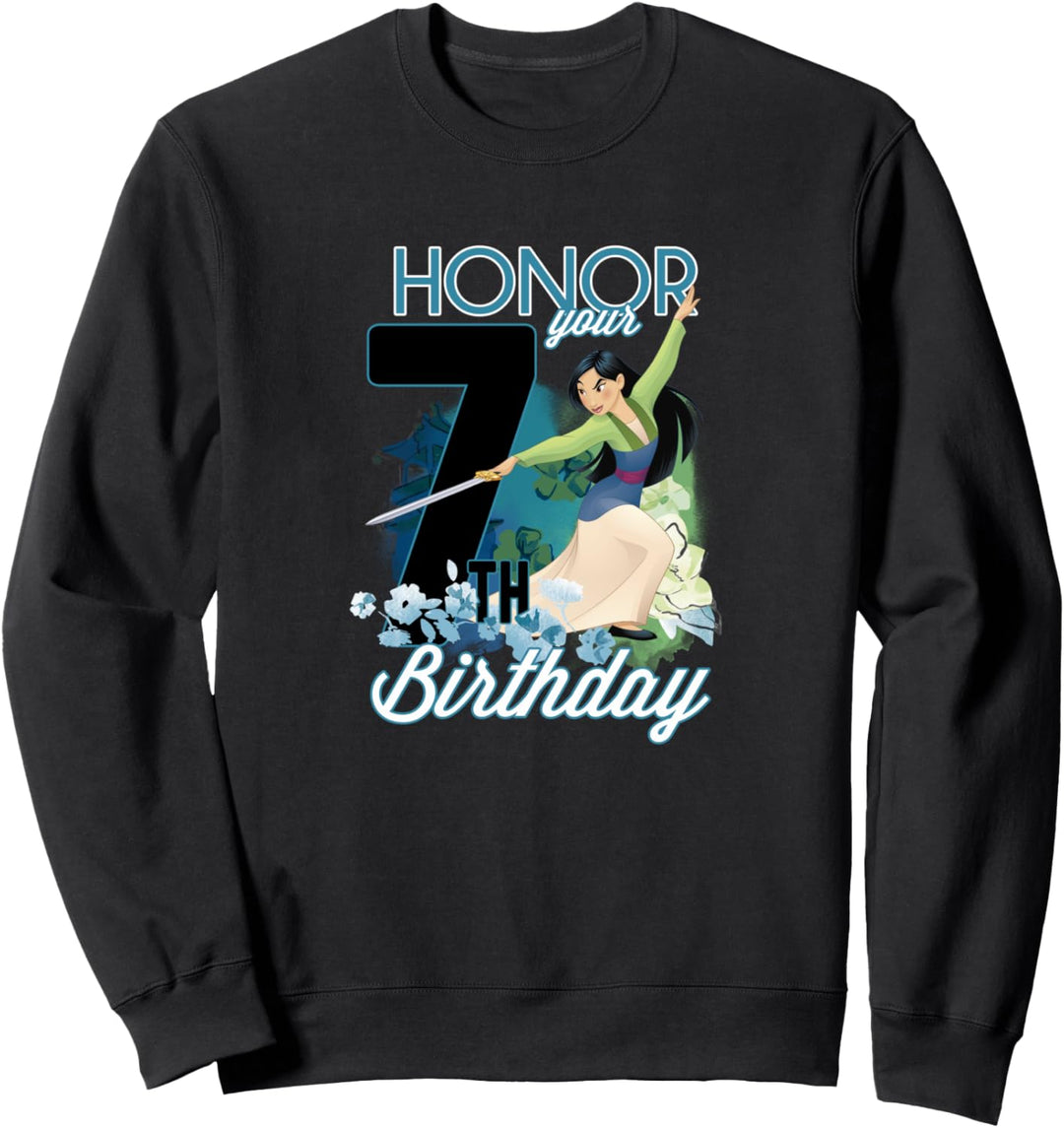 Disney Mulan Portrait Honor Your 7th Birthday Sweatshirt