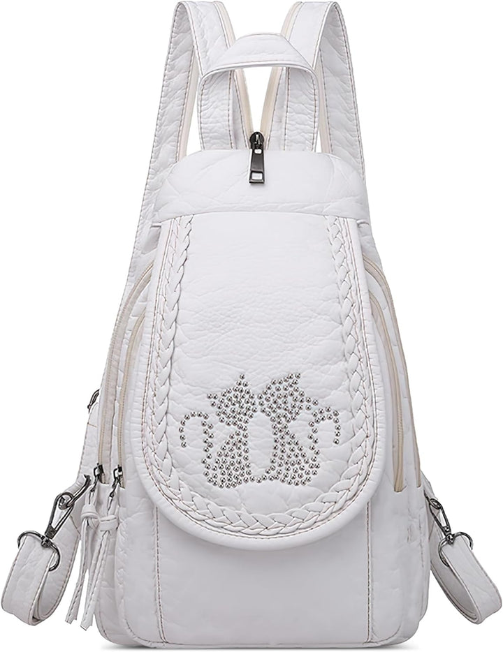 DIRRONA Rucksack Damen Beiläufig Kleine Brusttasche für Damen Multifunktionale Reise Wasserdicht Sch