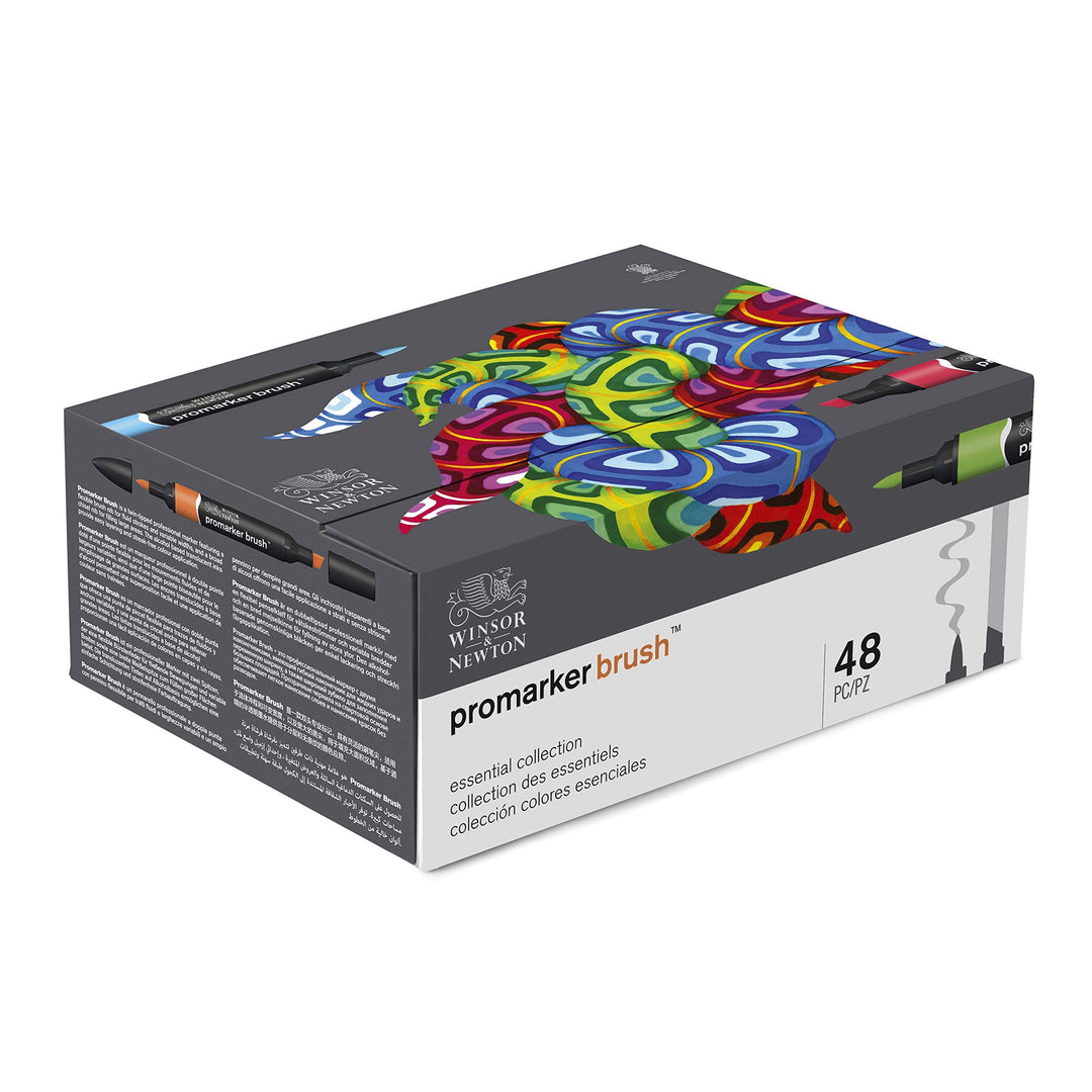 Winsor &amp; Newton 0290080 BrushMarker (für Zeichnungen, Kalligraphie, Design und Layouts, streifenfrei