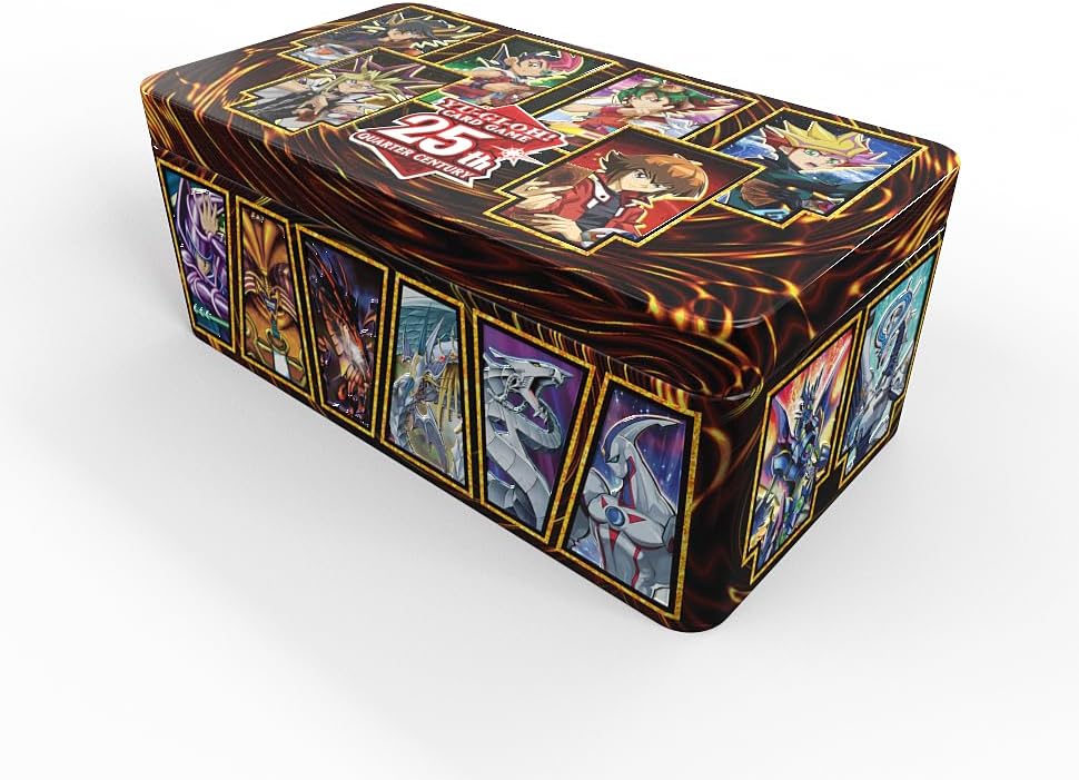 Yu-Gi-Oh! TRADING CARD GAME Tin of Dueling Heroes 25th Anniversary – Case (12 Stück) – Deutsche Ausg