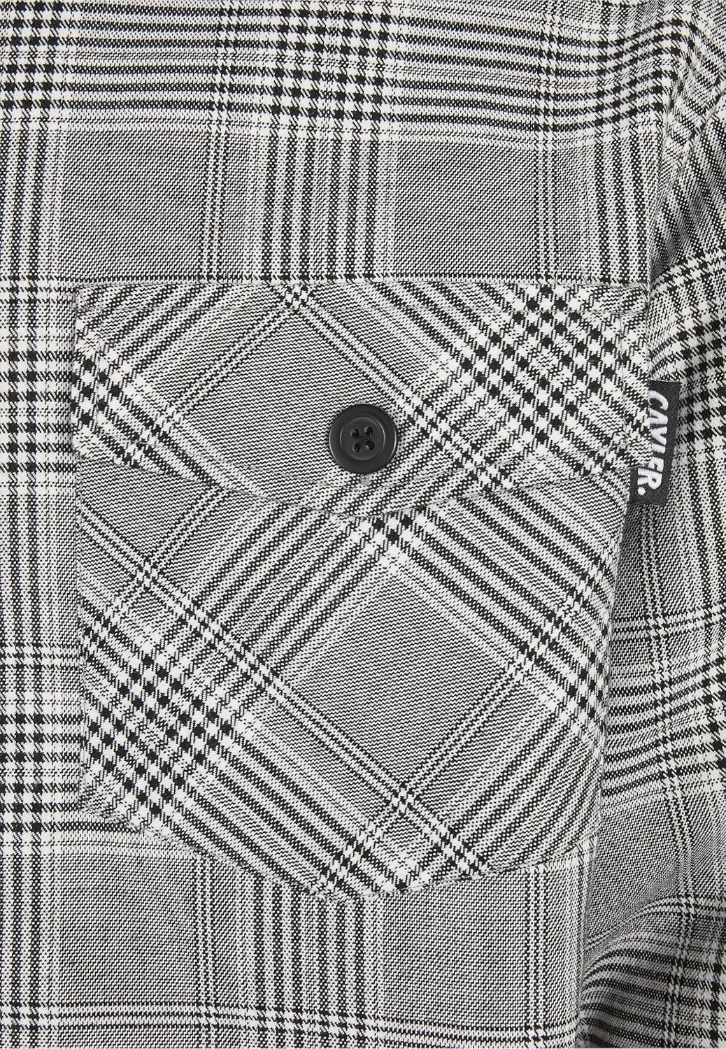 Cayler & Sons Herren Plaid Out Quilted Shirt Jacket XXL black/white, XXL black/white